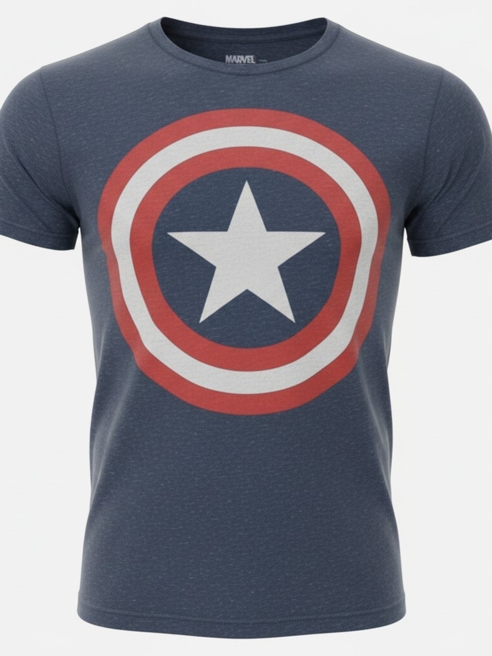 Marvel Captain America NEW Shield T-Shirt Men’s Small Blue Graphic Tee